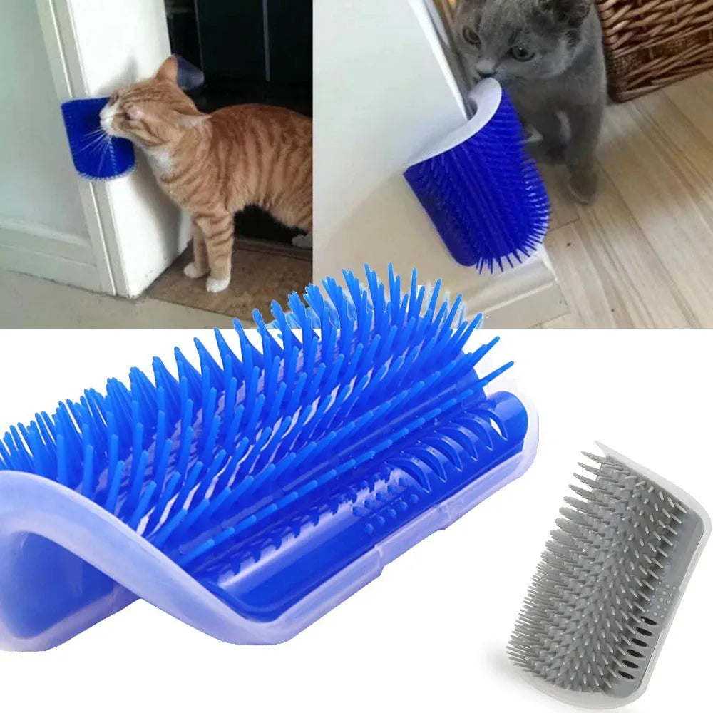 Escova para Gatos de Super Fixação | Massagem e Relaxamento (com Catnip)