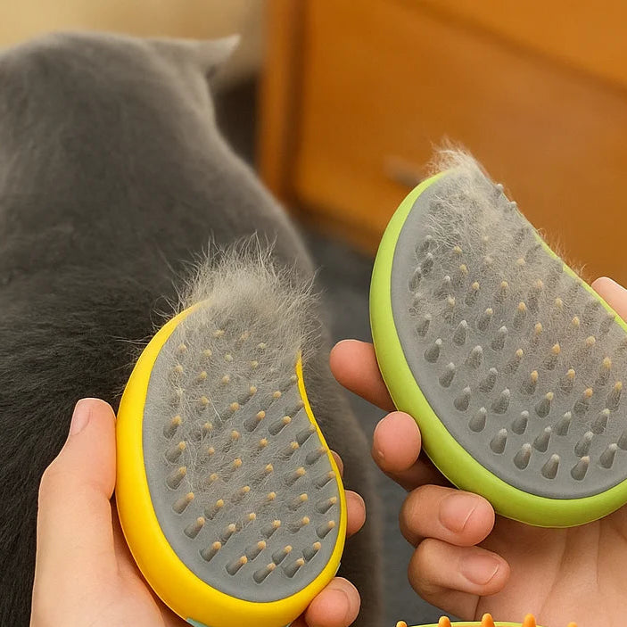 Escova Pet Multiuso Compacta | Remove Pelos e Alivia Ansiedade
