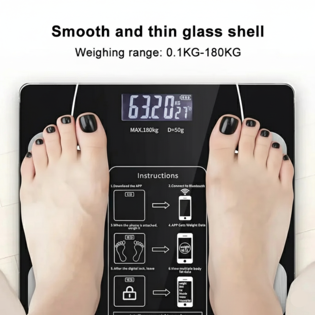 Balança Digital com Bioimpedância