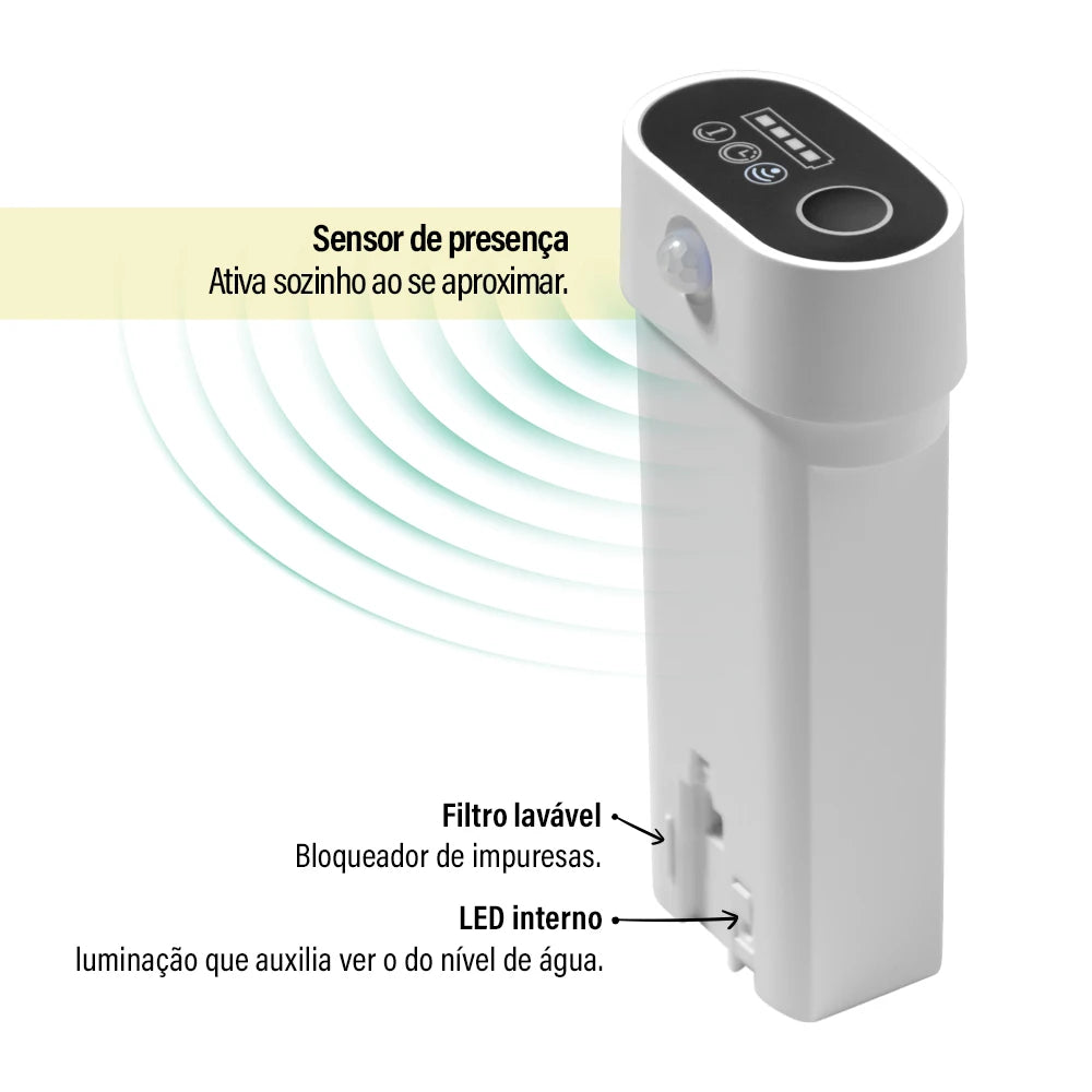 Fonte Inteligente Sem Fio 2,6L | Hidratação e Purificação